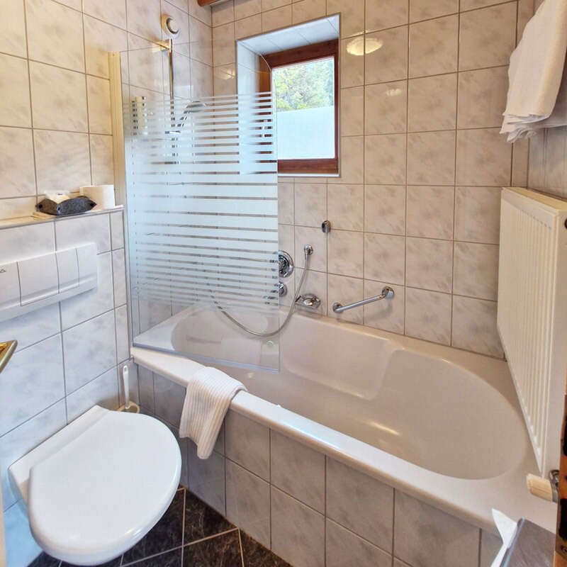 Bathtub and toilet