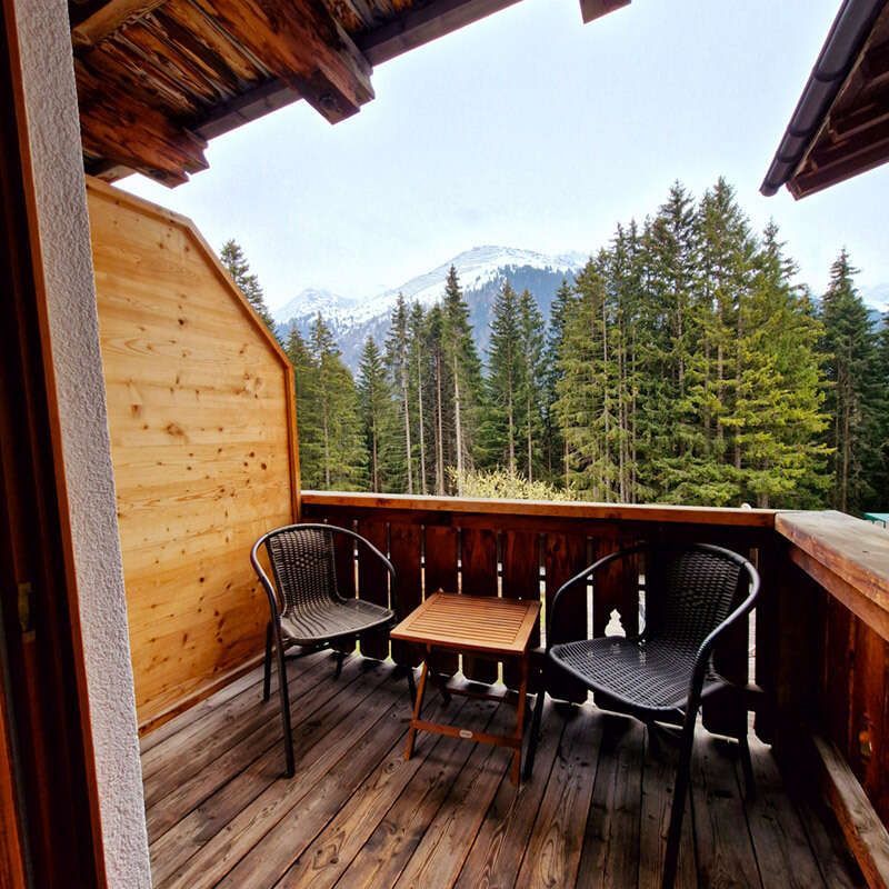 Balcony with view and seating