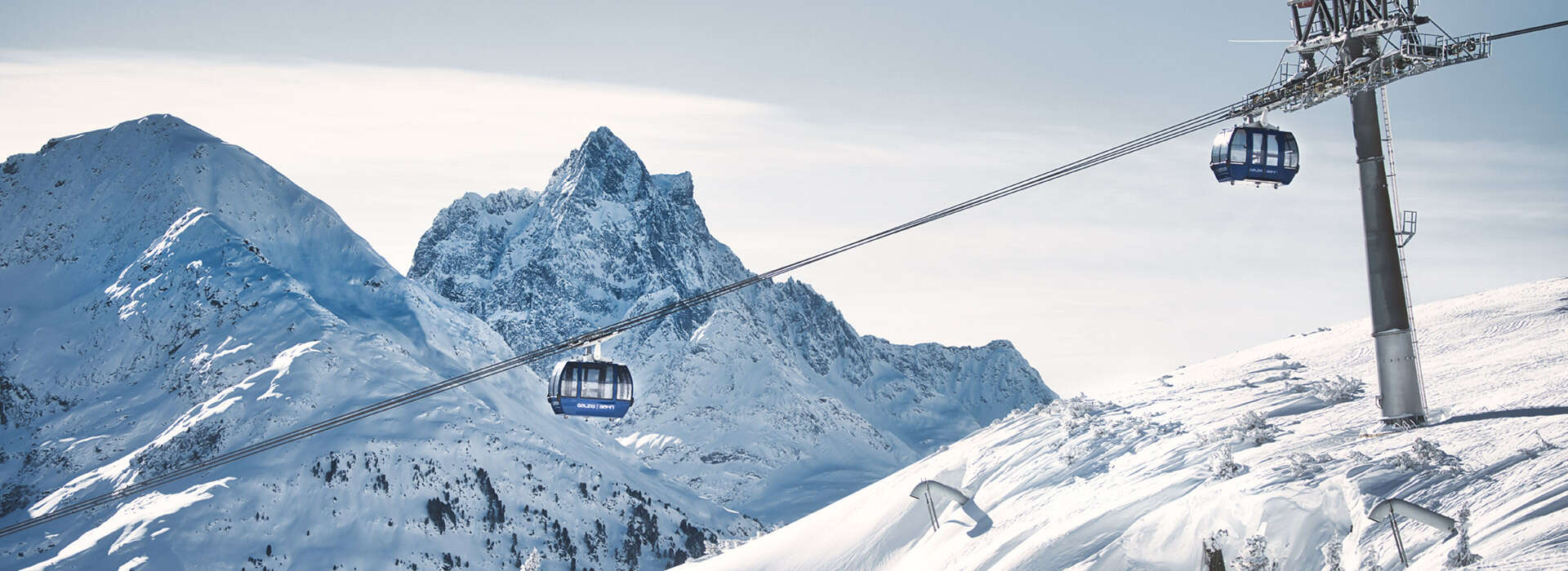 Galzig winter gondola