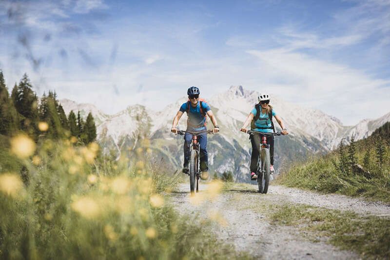 Mountainbiken am Hoher Riffler